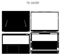 ฝาครอบป้องกันผิวสติ๊กเกอร์แล็ปท็อปไวนิลคาร์บอนไฟเบอร์พิเศษสำหรับ T8-DA5NP Hasee