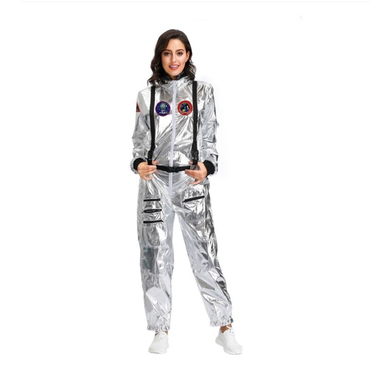 ชุดอวกาศโลกพเนจรคู่ฮาโลวีน-ปาร์ตี้กลุ่ม-cosplay-นักบินอวกาศนักบินแต่งตัวเครื่องแต่งกาย