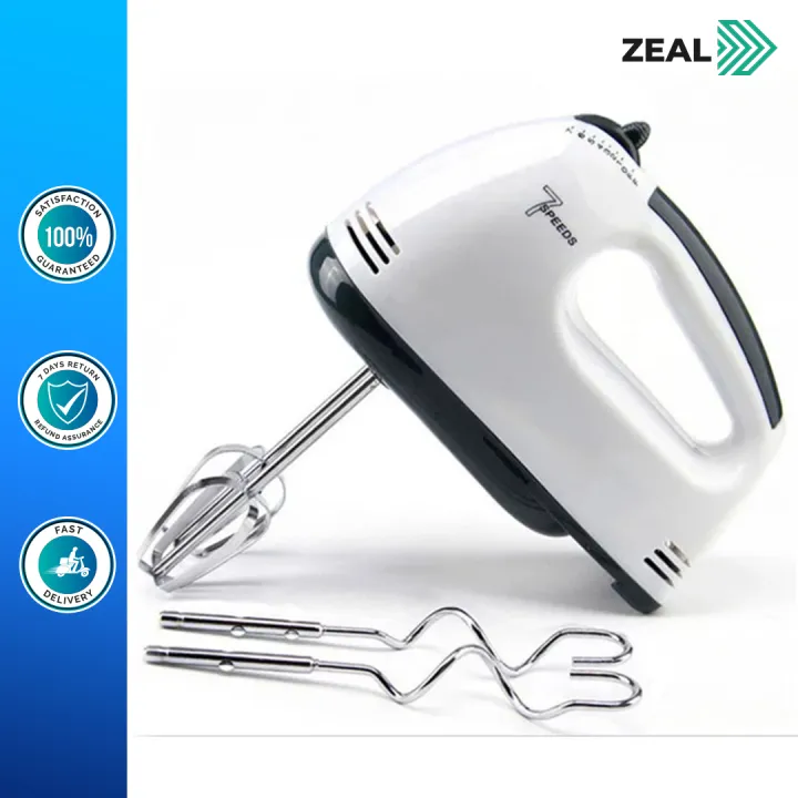 Zeal 7 Speed Scarlett Dough Hand Mixer Egg Beater Food Blender Whips