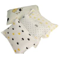 ZZOOI Newborn Baby Pure Cotton Printing Pillow Natural Cotton Pillow Core Soft Breathable Removable Washable Multifunctional Bedding