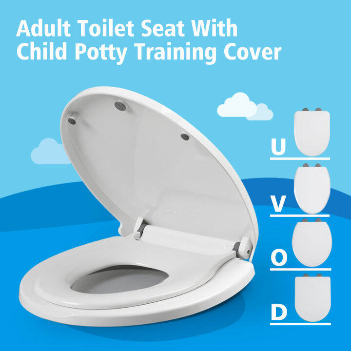 NEW Adult Toilet Bidet Seat With Child Potty Training Cover PP Material
