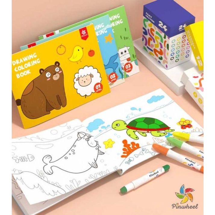 drawing-coloring-book-สมุดระบายสีสำหรับเด็กช่วงอายุ-2-8-ปี