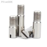 5/2Pcs GB831 Slotted Cylindrical Pin Dowel External Thread Locating Pin 304 Stainless Steel M2 M2.5 M3 M4 M5 M6 M8 M10