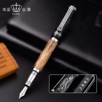 luxury High quality Duke 551 Confucius business fountain Pen Relief elegante men pen Copper Stationery Office Supplies ink pens  Pens