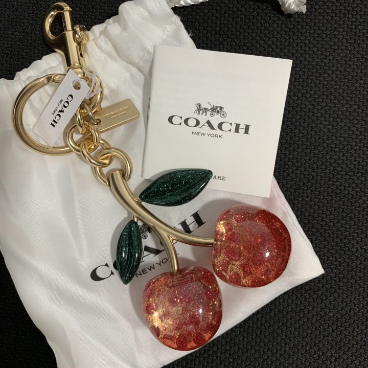 Coach Signature Cherry Bag Charm