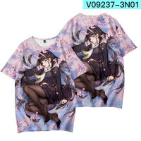 Azur Lane Cosplay Men Women 3D Basic Short Sleeve T shirt Casual Tee Y28