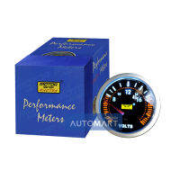 MOTOR METER เกจ์วัดโวลท์ไฟฟ้า 2" หน้าดำเลนส์นูนเลขขาว จำนวน 1 ตัว