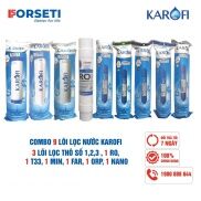 Combo 9 lõi lọc nước Karofi chính hãng dùng cho máy lọc nước Karofi O