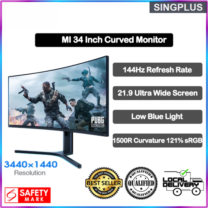 【SG LOCAL SELLER】 Mi Curved Display Gaming Monitor 34Inch 219 144Hz