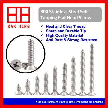 Self-Tapping Screws 304 Stainless Steel Black Screws Cross recessed  countersunk Head self-Tapping Screws Flat Head self-Tapping Screws (Size :  M8*20