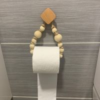 Hand-woven wooden bead paper roll holder Toilet non-perforated toilet tissue box Toilet tissue holder paper holder Toilet tissue Toilet Roll Holders