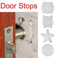 Door Stoppers Wall Protection Safety Shock Absorber Door Handle Bumpers PU Transparent Wall Stickers Protectors Rubber pads Decorative Door Stops