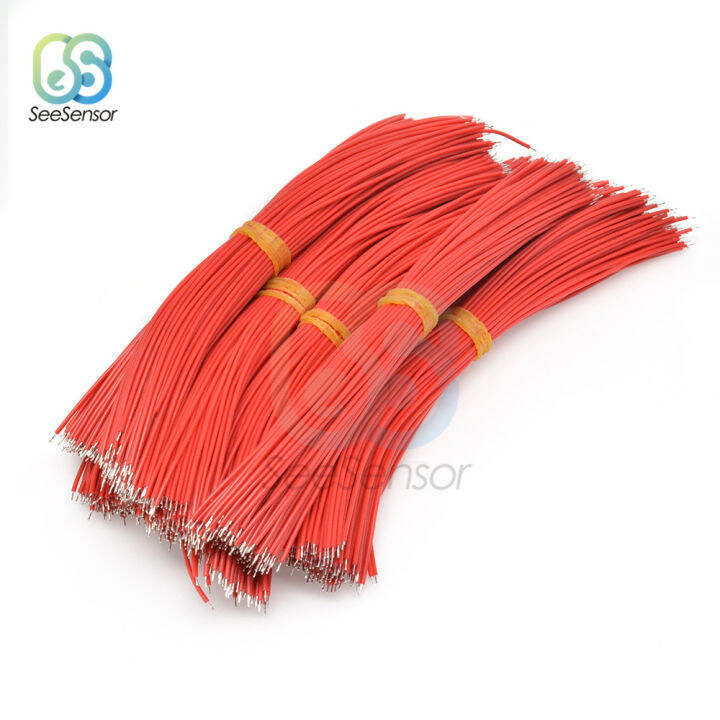 100Pcs/lot 24AWG 20cm TinPlated Breadboard Solder Cable Wire Tin