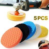 5pcs Car Polishing Pad 3/4/5/6/7 Inch Flat Sponge Buff Buffing Pads Polishing Kit Car Polisher Removes Scratches