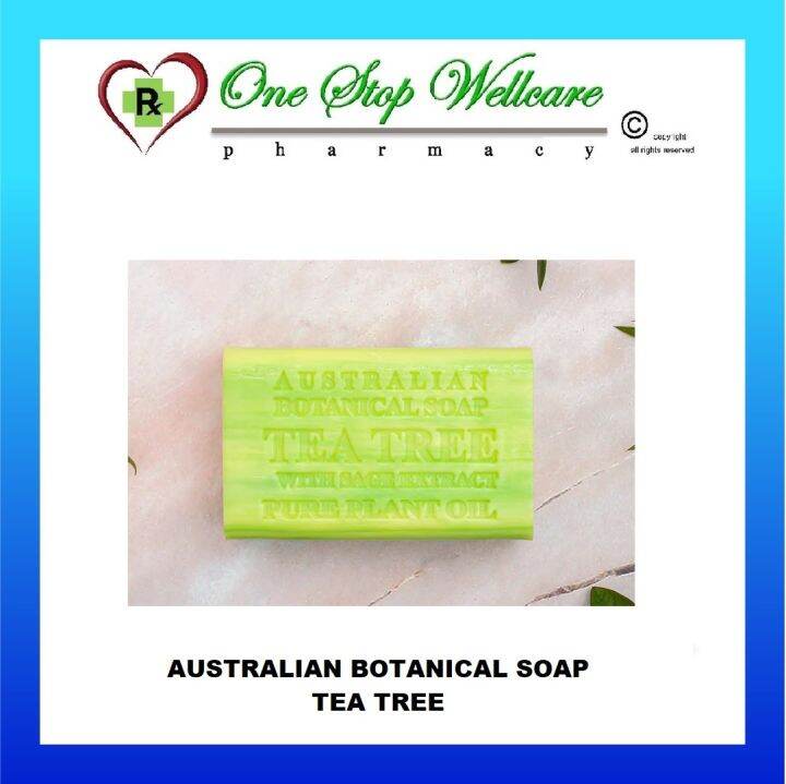 AUSTRALIAN BOTANICAL PURE PLANT OIL SOAP BARS (TEA TREE) 200G Lazada