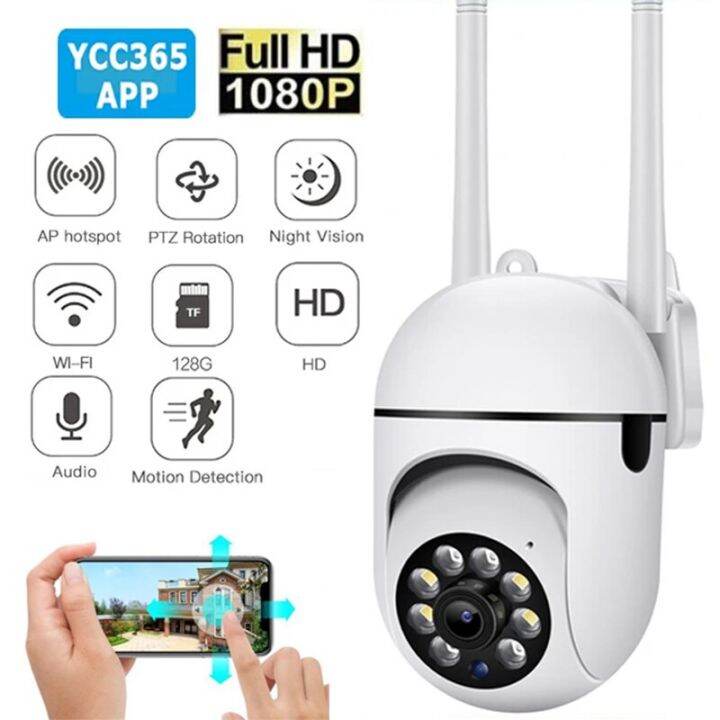Ycc365 Plus Camera Outdoor 4X Digital Zoom Smart AI Human Detect