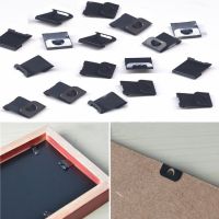 50Pcs Black S-type Hooks Fix Hanging Hanger No-Trace Clips Invisibility Wall Nails Picture Frames Fasteners Hardware Accessories