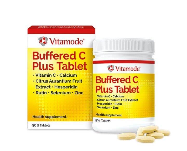 Vitamode Buffered C Plus Tablets Vitamin C Calcium Zinc Selenium 90's Lazada