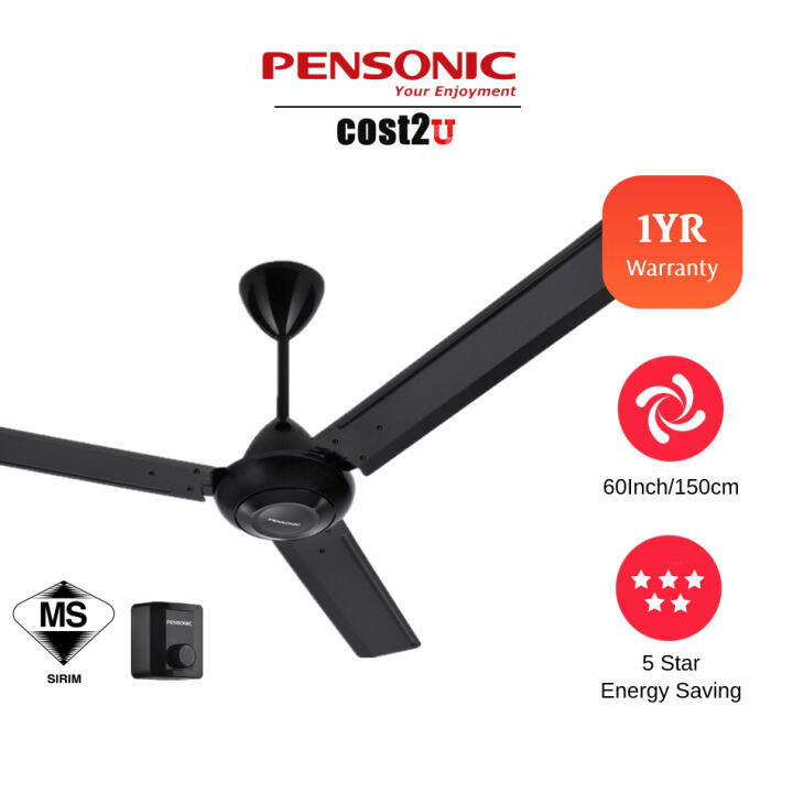 Readymade inventory Pensonic Khind 60" Ceiling Fan (Strong Wind) PCF