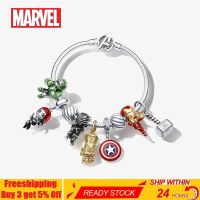 Real 925 Silver Charm Bracelet The Avengers Series Iron Man Hulk Widow Pendant Fit Original Pandora Necklace For Women Jewelry