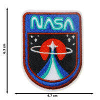 JPatch - โลโก้ องค์การนาซ่า (NASA) จรวด ยานอวกาศ สำรวจอวกาศ โลก กาแล็กซี่ เอเลี่ยน ยูเอฟโอ ดวงดาว  ตัวรีดติดเสื้อ อาร์มรีด อาร์มปัก มีกาวในตัว การ์ตูนสุดน่ารัก งาน DIY Embroidered Iron/Sew on Patches