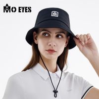 MO EYES ม่านบังแดดกอล์ฟหมวกแก๊ปหมวกชาวประมงผู้หญิงปรับได้เชือกกันลมดูดซับเหงื่อมีรูระบายอากาศด้านบน