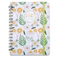 Monthly Planner- A5 Weekly &amp; Monthly Planner Notebook with Monthly Tabs, Elastic Closure, Inner Pocket