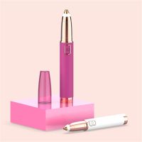 ZZOOI Eyebrow Epilator Lipstick Electric Eyebrow Trimmer Eye Brow Shaver Painless Make Up Eye Brow Face Hair Remover USB for Female