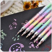 【Ready Stock】 ❄♤ﺴ C13 ♦ Rainbow Gel Pen ♦ 1Pc 6 Colors in Gel Pens Office School Supplies Ballpoint Pens for Watercolor Painting