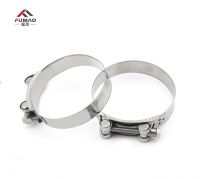 FUMAO 304 Stainless Steel strengthen Circular Pipe Clamp Air Water Tube Clips Water pipe fasteners Fuel Hose Clamps