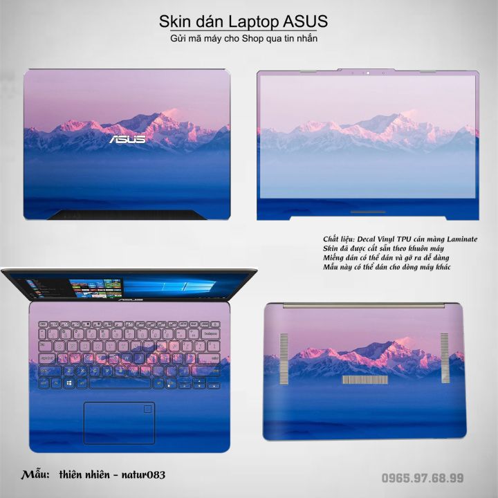 Decal Skin dán Laptop Asus mẫu phong cảnh (inbox mã máy cho shop) |  
