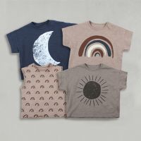 Boy Summer T-shirts Fashion Print Short Sleeve Soft Cotton Kids Tops Tees Boy &amp; Girl Clothes