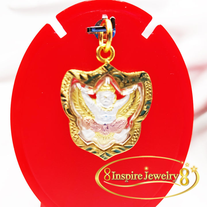 inspire-jewelry-จี้พญาครุฑเล็กมีสองแบบ-เลี่ยมผ่าหวาย-ขนาด-1-2x1-5cm-พร้อมถุงกำมะหยี่