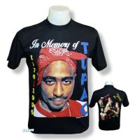 เสื้อวง 2PAC วงร็อค ไม่มีตะเข็บข้าง คอฟิต ป้ายUS เสื้อวินเทจ เสื้อทัวร์ วงร็อคต่างประเทศ