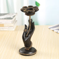 NEWYEARNEW 1piece Candleholder mascot Art Furnishing Retro Thai Style DIY Wooden Candle Holder candlestick Gifts Home Decoration