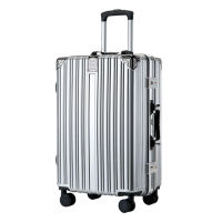 ZT Luggage กระเป๋าเดินทางโครงอลูมิเนียมกันขโมยแข็งแรงทนทานกระเป๋าเดินทางธุรกิจกระเป๋าเดินทางความจุขนาดใหญ่พอร์ตชาร์จ USB