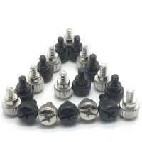 10Pcs 6#-32*5 Thread Teeth Length 5mm Computer PC Case Cooling Fan Toolless Adjustment Screw Thumbscrews Thumb Screw Nails Screws  Fasteners