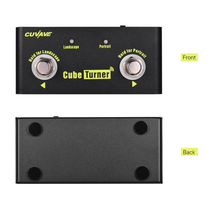 cuvave-cube-turner-wireless-page-turner-pedal-built-in-battery-supports-looper-connection-compatible-with-ipad-iphone-android