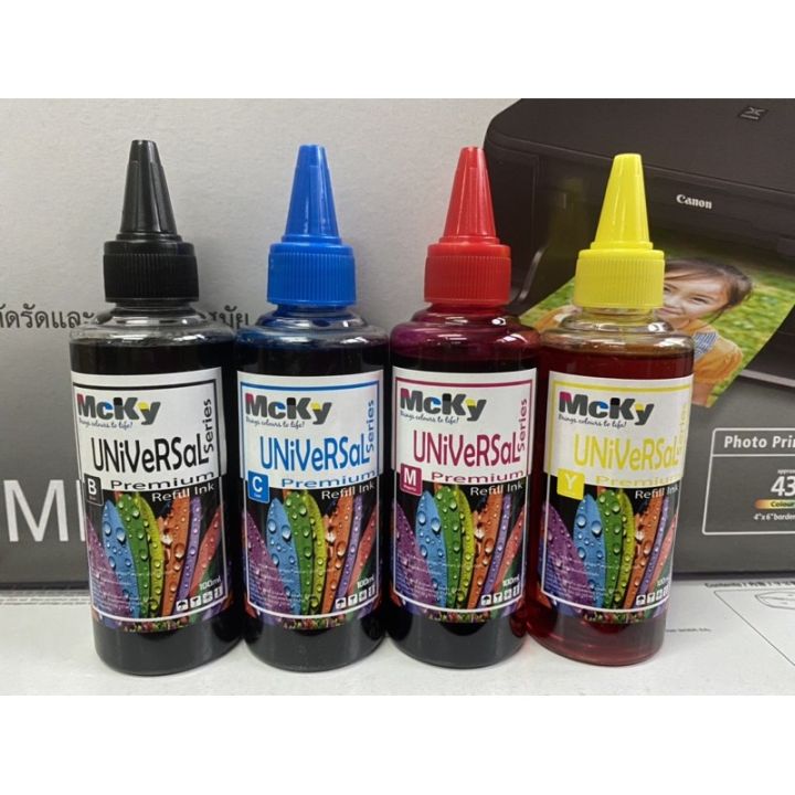 หมึกเติม-ink-tank-ปรินเตอร์-มีครบทุกรุ่น-universal-premium-ขนาด-100-ml-mcky-แท้