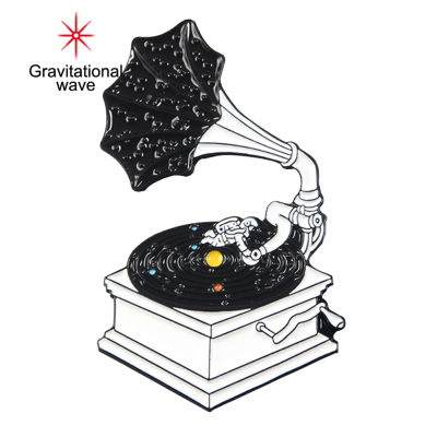 Gravitational Waveเข็มกลัดรูปการ์ตูนผู้หญิงผู้ชาย,เข็มกลัดเคลือบไวนิลเรโทรน่ารักเครื่องประดับ