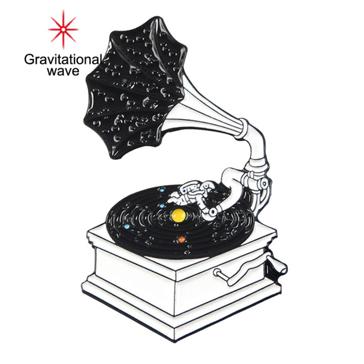 gravitational-waveเข็มกลัดรูปการ์ตูนผู้หญิงผู้ชาย-เข็มกลัดเคลือบไวนิลเรโทรน่ารักเครื่องประดับ