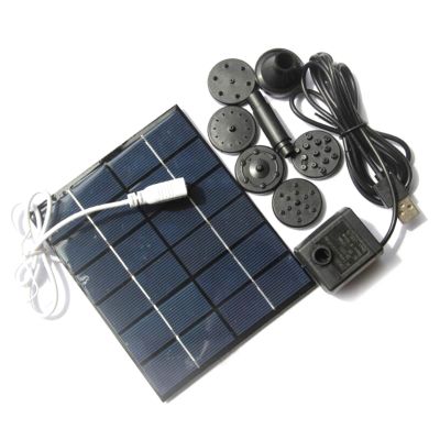 R9UD Fish Tank Pond Pool Aquarium Air Pump 2W 6V Multipurpose Solar Air Pump Kit Solar Fountain Pump for Fish Tank