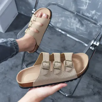 Three strap online sandals