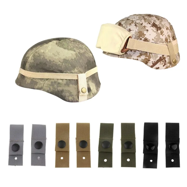 2Pcs MICH M88 ACH Helmet Universal Goggle Retention Straps Fixing Band