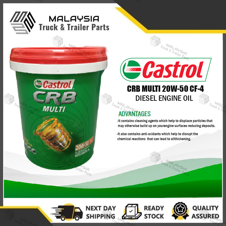 CASTROL CRB MULTI 20W50 DIESEL ENGINE OIL CF4 18L 18 LITER Lazada