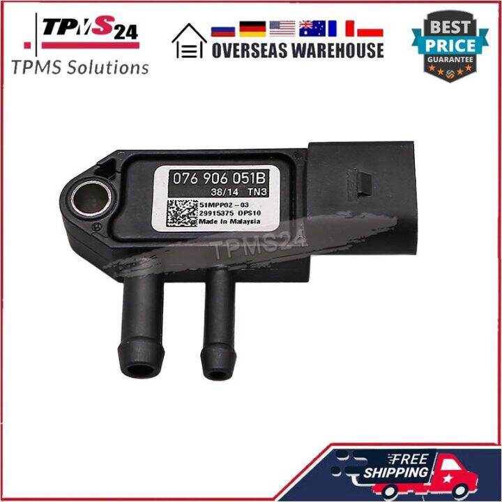 1 EGR Differential Pressure Sensor 076906051B For VW Golf Jetta Passat
