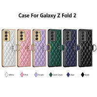 Fold2 Galaxy Z ปลอกสำหรับ Samsung เคสโทรศัพท์มือถือสวยงามพร้อมที่ยึดแหวน Fold2 Samsung Z เคสโทรศัพท์ผู้หญิง