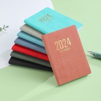 ☏ 2024 English Version Planner A7 Journal Pocket Notebooks Notepad Agenda Planner Diary Weekly 365days Daily Organizer
