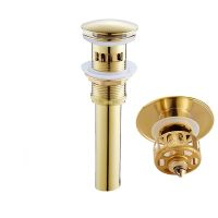 Bathroom Lavatory Sink Basin Drain Water Drainage Pop Up Overflow Hole Brass Filter Basket Water Drain Bounce Sewer Drainpipe Dishracks Sink accessori