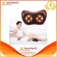 igootech เครื่องนวดไฟฟ้าเบาะนวดไฟฟ้า หมอนนวดคอระบบอินฟาเรดสำหรับในบ้านและรถยนต์ Neck Massage Pillow ม่วง ฟ้า น้ำตาล